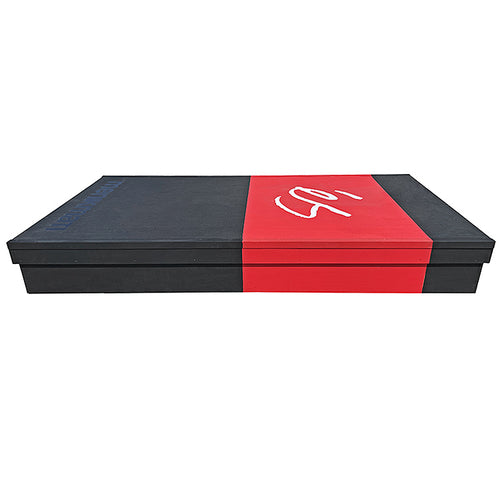 Top view of OC Ramps collab with eS Shoe Box Skate Ledge