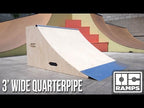 3 Foot Wide Quarter Pipe Ramp