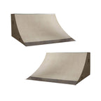 OC Ramps Quarter Pipe Ramps – Two 8 Foot — rear view — backyard quarter pipe ramp kit