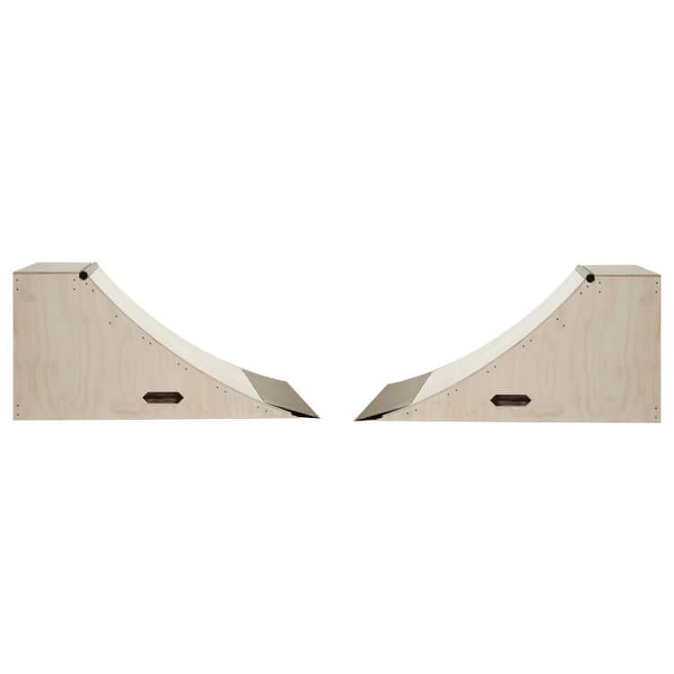 OC Ramps Quarter Pipe Ramps – Two 3 Foot — rear view — backyard quarter pipe ramp kit
