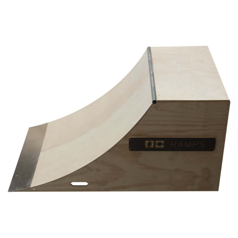 OC Ramps Quarter Pipe Ramp – 4ft Wide — rear view — backyard quarter pipe ramp kit