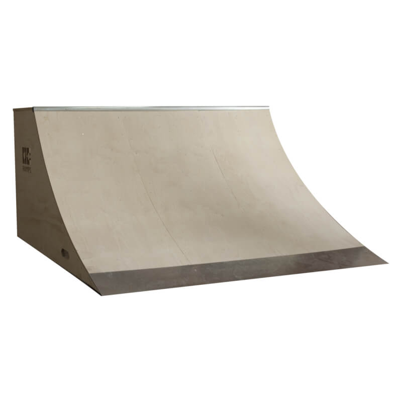 OC Ramps Quarter Pipe Ramp – 6 Foot Wide — front view — backyard quarter pipe ramp kit