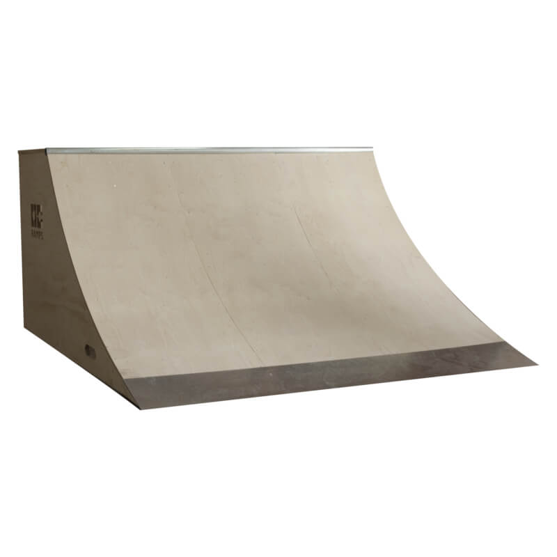 front view of skate ramp 6ft wide Quarter Pipe by OC Ramps