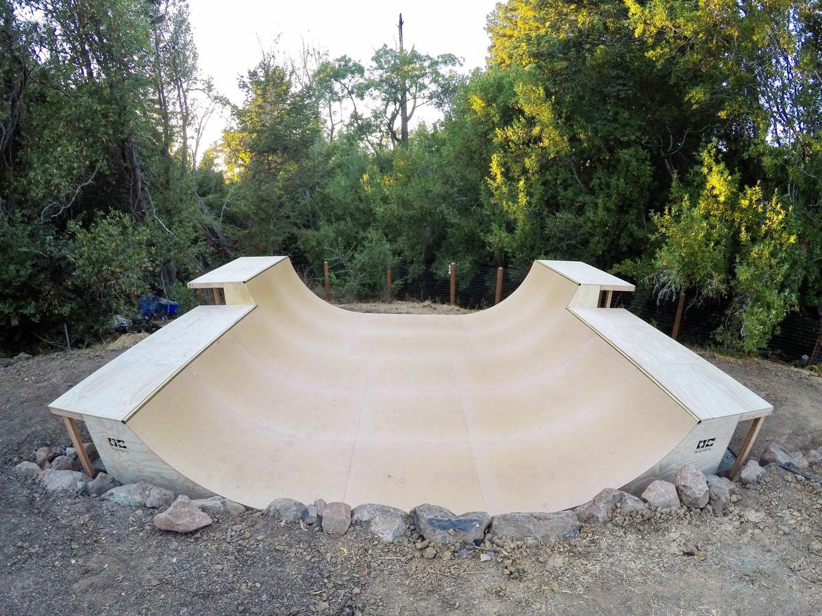 OC Ramps Skatelite 4ft x 8ft — top-down view — Skatelite professional ramp surface