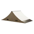 OC Ramps Quarter Pipe Ramp – Spine — rear view — backyard quarter pipe ramp kit