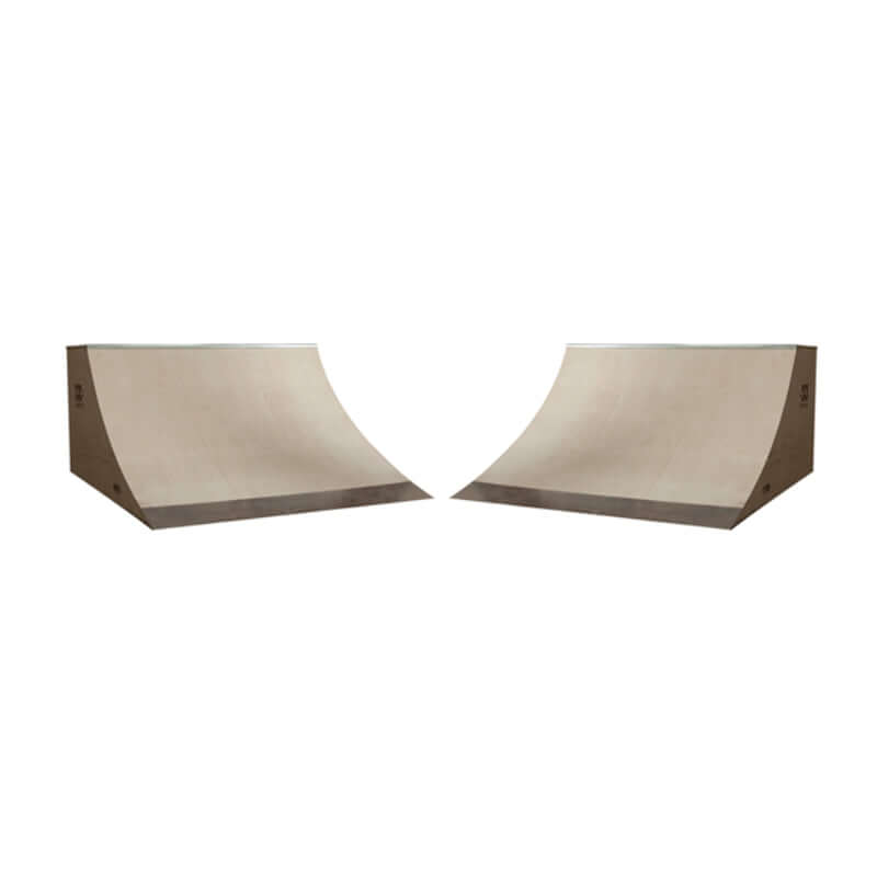 OC Ramps Quarter Pipe Ramps – Two 6 Foot — rear view — backyard quarter pipe ramp kit
