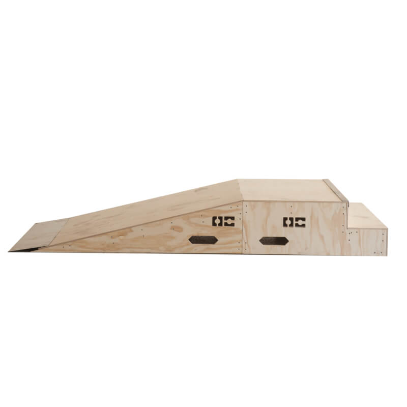 OC Ramps Bump to Stairs — side angle view — skateboard bump obstacle