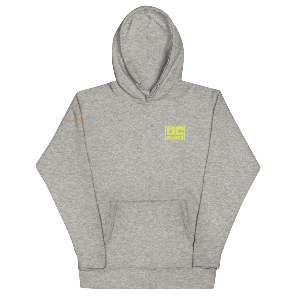 OC Ramps Fulgor Hoodie — front view — OC Ramps skate brand hoodie