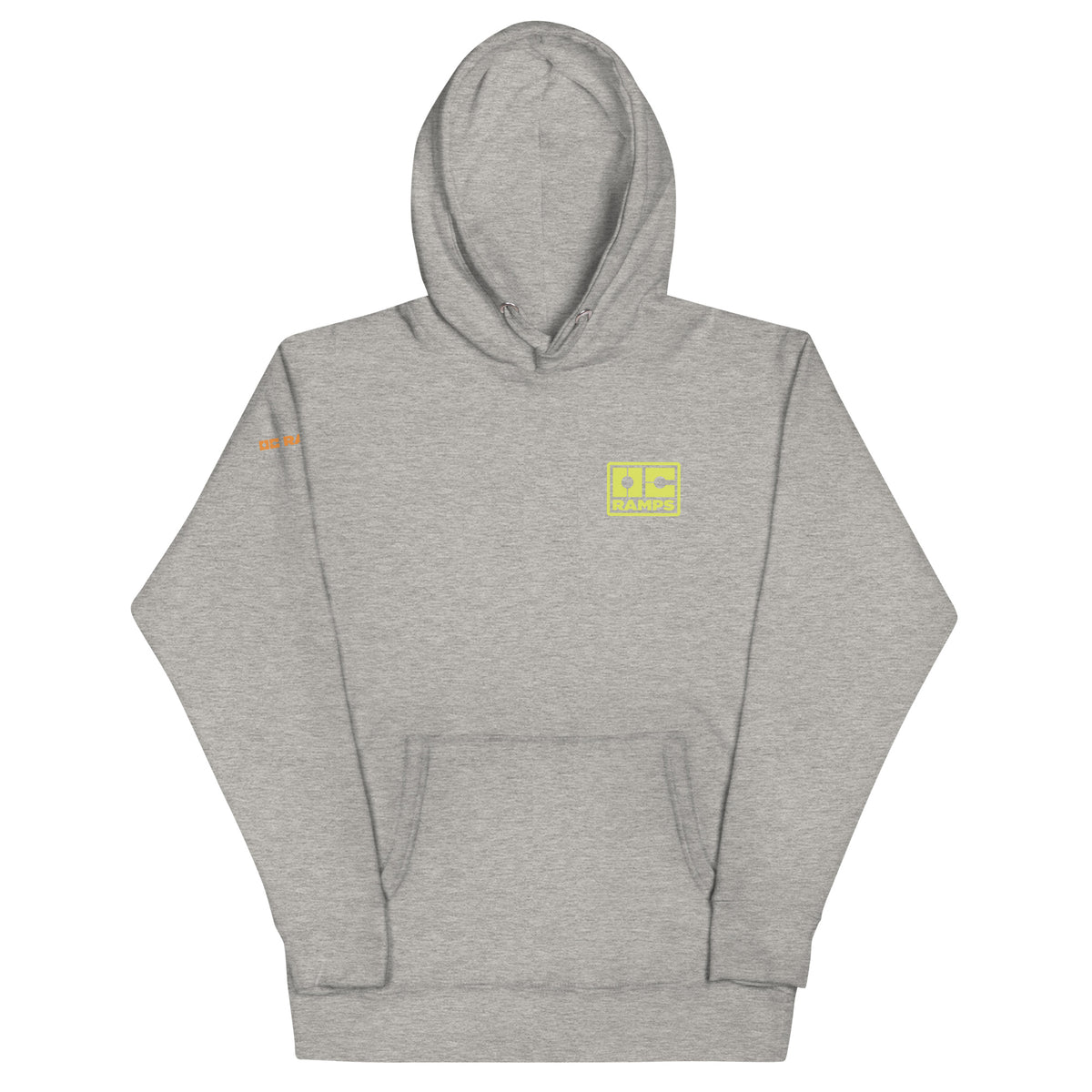 OC Ramps Fulgor Hoodie — front view — OC Ramps skate brand hoodie