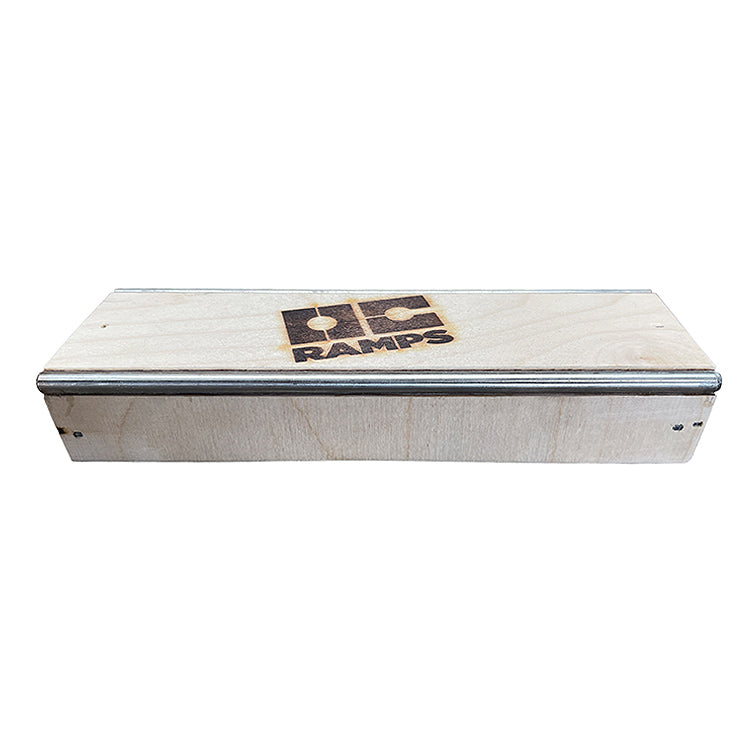 OC Ramps Fingerboard Grind Box — side angle view — grind box skate obstacle