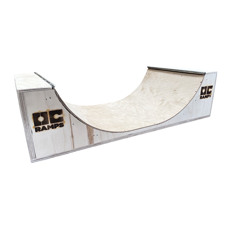 OC Ramps Fingerboard Half Pipe — close-up detail — backyard half pipe ramp kit