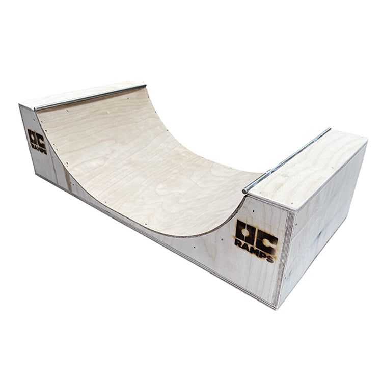 OC Ramps Fingerboard Half Pipe — rear view — backyard half pipe ramp kit